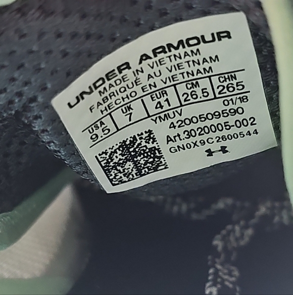 Under Armour Womens Charged Escape 3020005-002 Gray Running Shoes Lace Up 9.5 - Picture 6 of 8